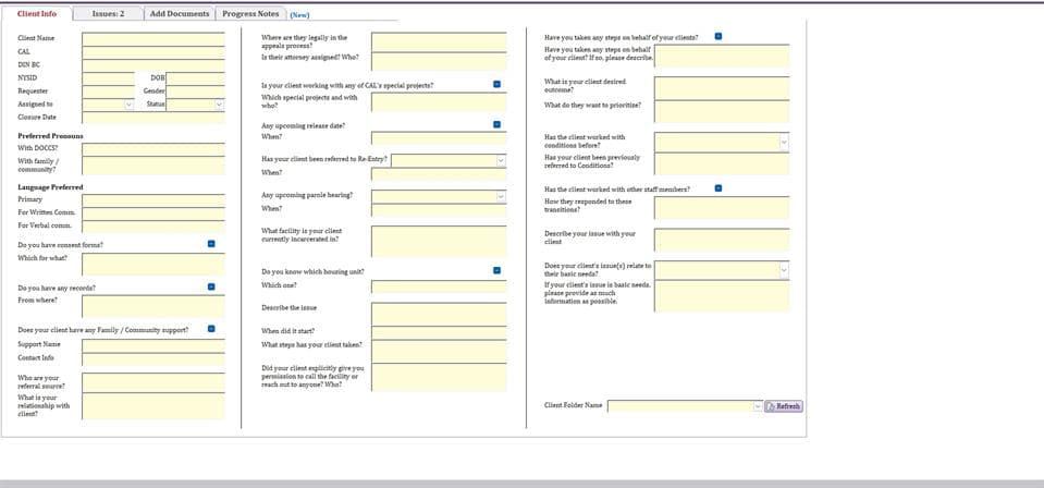 Client Record Tracker