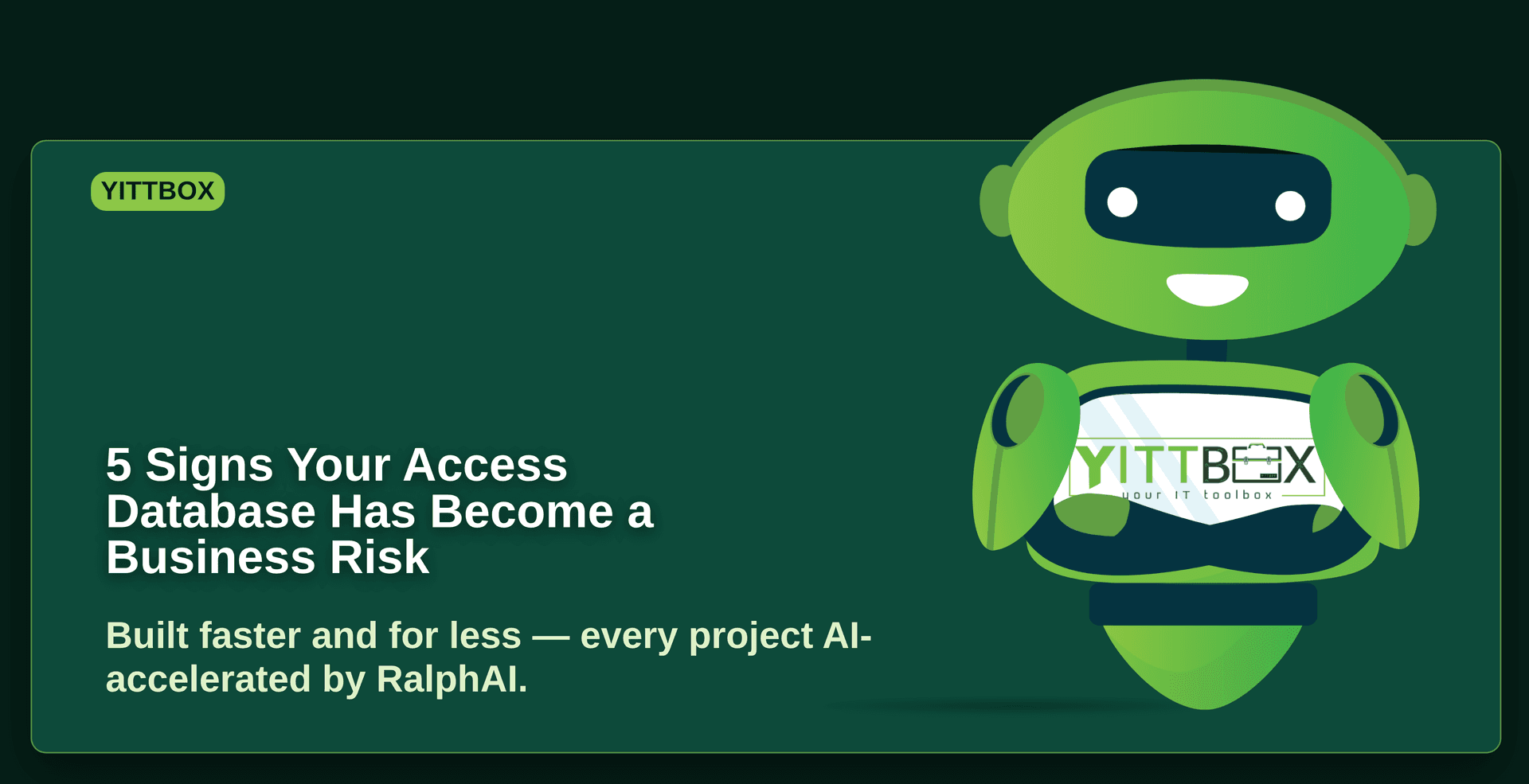 5 Signs Your Access Database Has Become a Business Risk