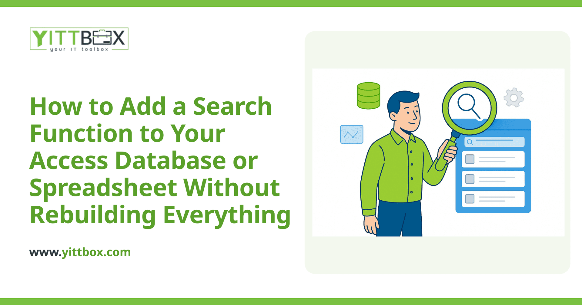 How to Add a Search Function to Your Access Database or Spreadsheet Without Rebuilding Everything