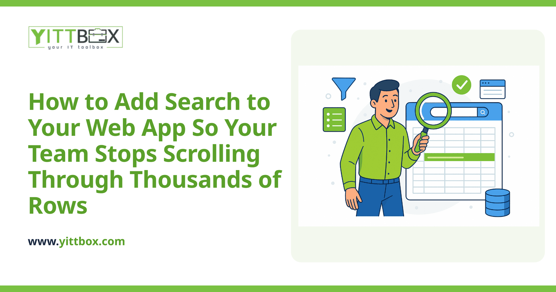 How to Add Search to Your Web App So Your Team Stops Scrolling Through Thousands of Rows