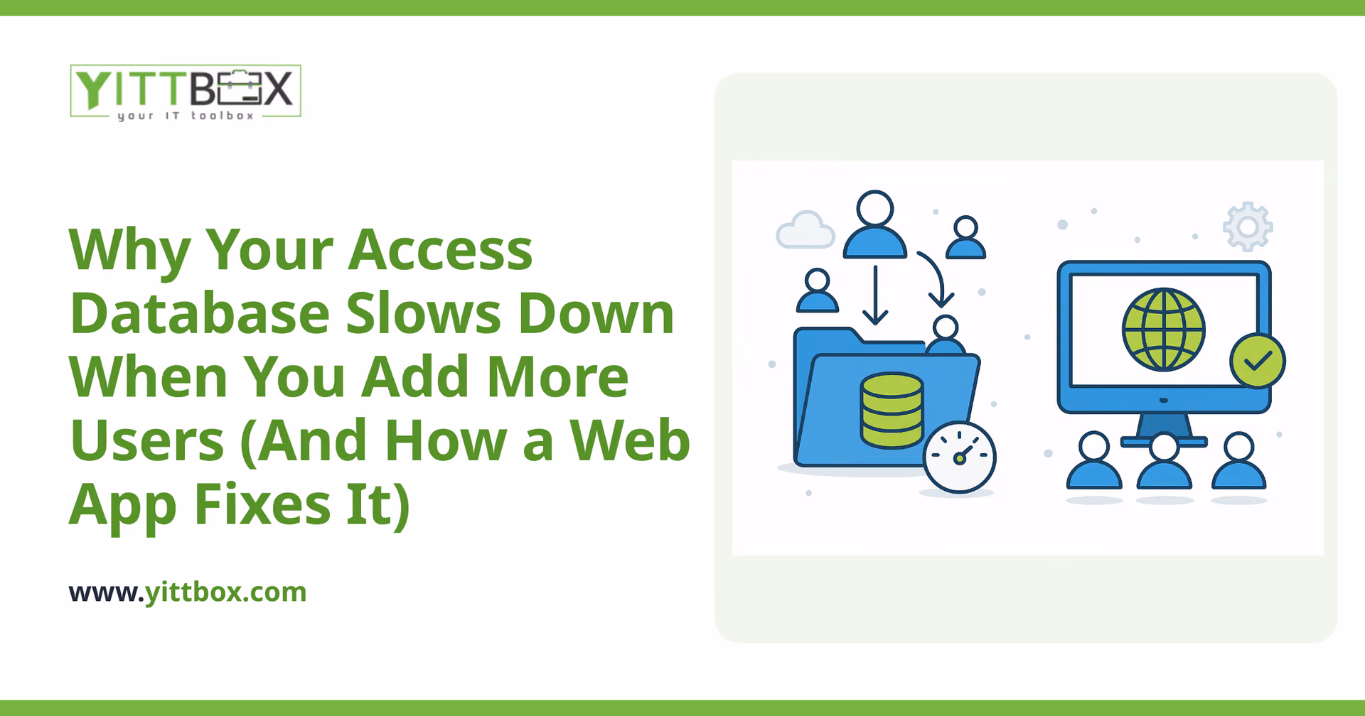 Why Your Access Database Slows Down When You Add More Users (And How a Web App Fixes It)