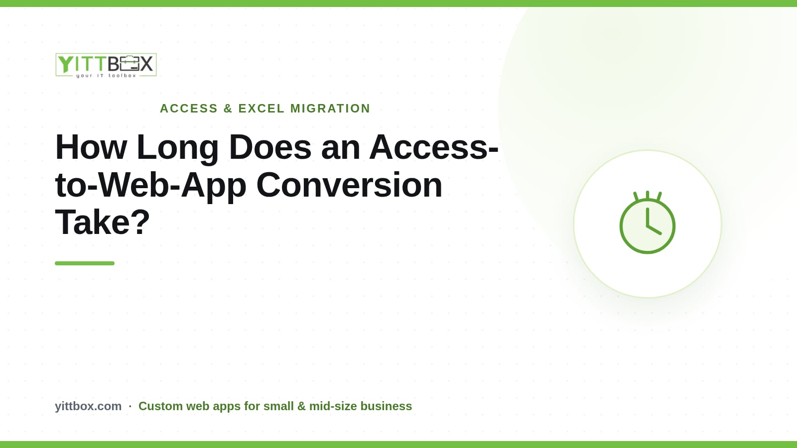How Long Does It Take to Convert an Access Database to a Web App?