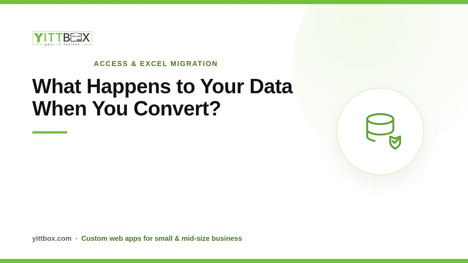 What Happens to My Data When We Convert From Access or Excel?