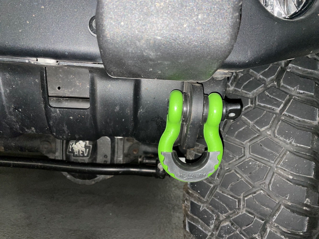 Green ¾” D Ring Shackles - Front Passenger and Driver